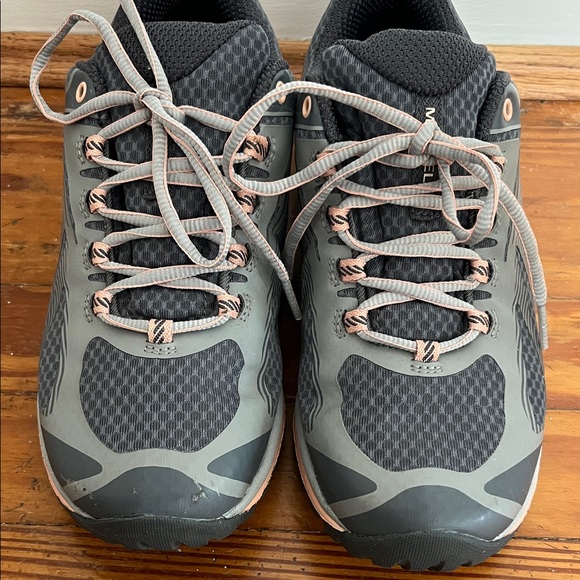Merrell Women's Athletic Shoes in Charcoal and Blush - Picture 5 of 7